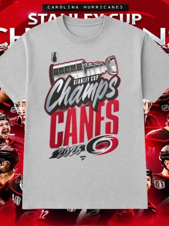 Olin D Tops - Carolina Hurricanes 2026 Stanley Cup Champions Locker Room T-Shirt